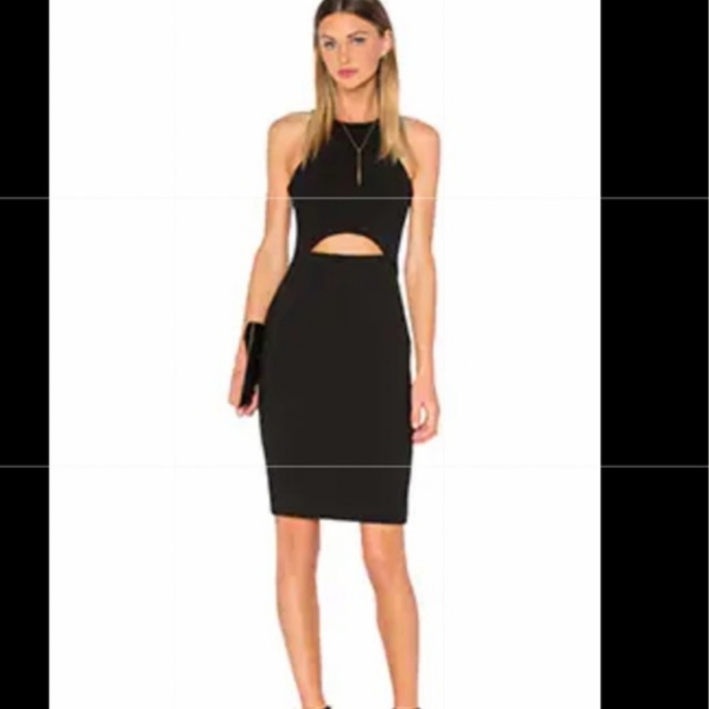 Likely Black Cut out Halter Dress Size 4 NWT
